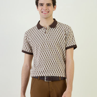 Men Brown Polo Tshirt