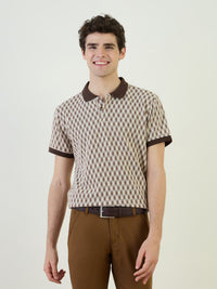 Men Brown Polo Tshirt