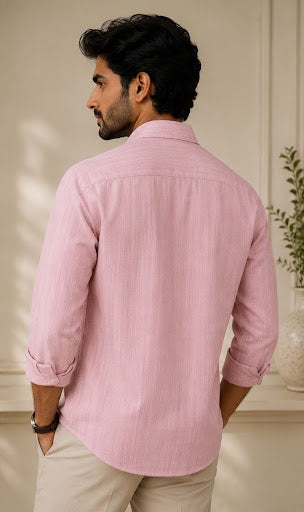 YASHA Premium Blush Linen Shirt
