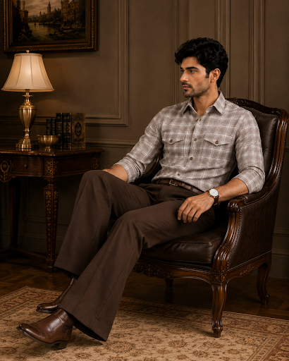 YASHA Premium Heritage Check Shirt