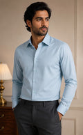 YASHA Premium Ice Blue Signature Shirt