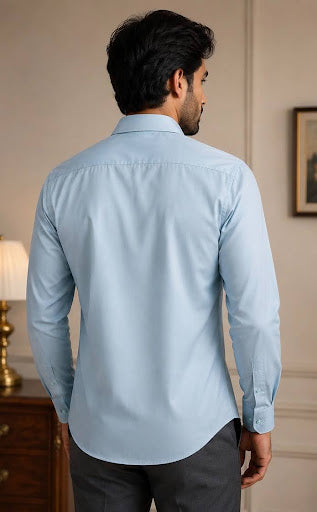 YASHA Premium Ice Blue Signature Shirt