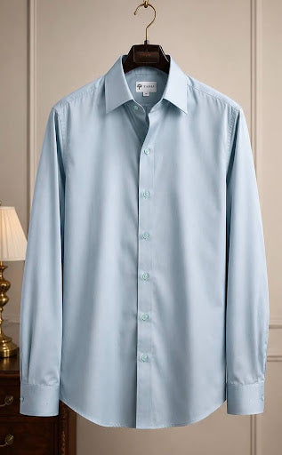 YASHA Premium Ice Blue Signature Shirt