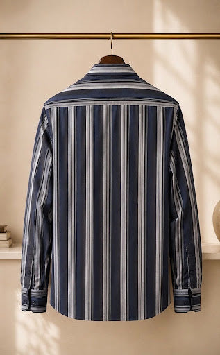 YASHA Premium Midnight Stripe Shirt