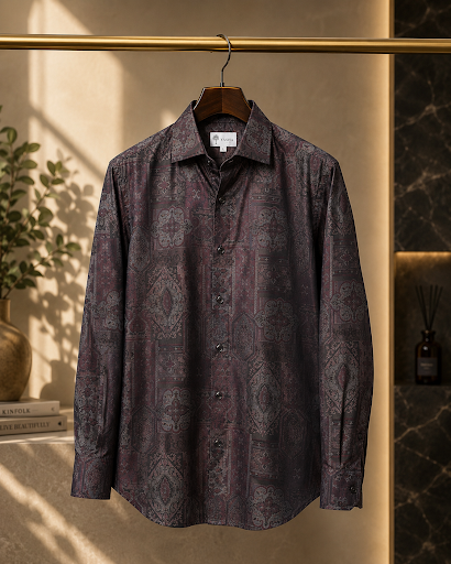 YASHA Premium Regal Mosaic Luxe Shirt