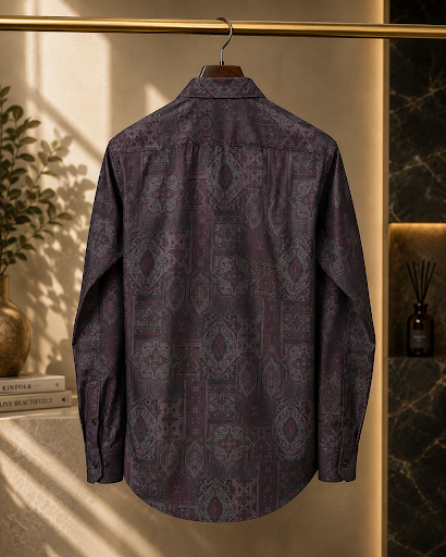 YASHA Premium Regal Mosaic Luxe Shirt