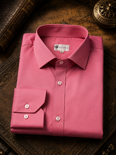 YASHA Premium Rose Pink Signature Shirt