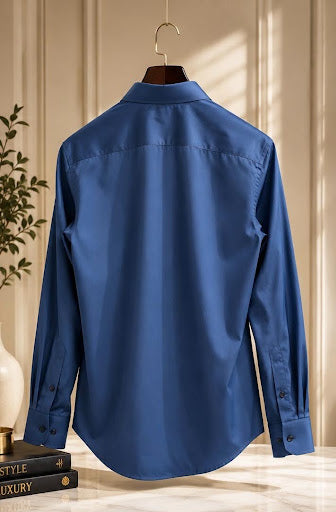 YASHA Premium Sapphire Blue Signature Shirt